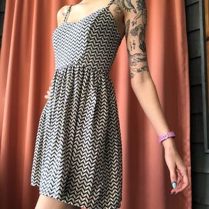 comfy casual chevron patterned dress